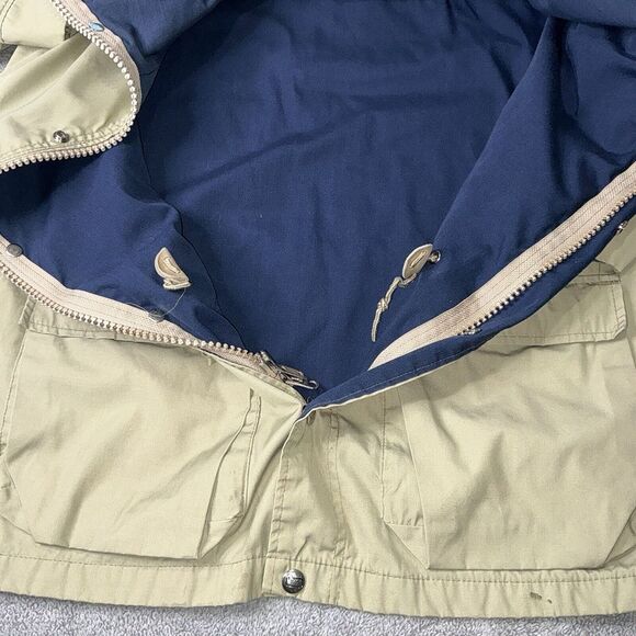 VINTAGE Woolrich Woman Jacket Womens Medium Beige Lined Parka Coat USA - Picture 7 of 12